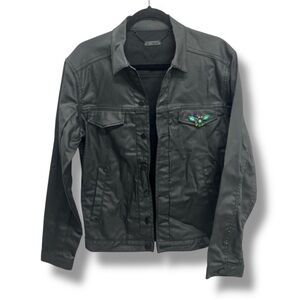 Comune Braydon Szafranski Jean Jacket Black Waxed Jewels Rare Medium